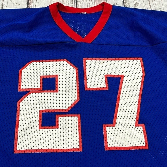 Vintage 90s Rodney Hampton Logo 7 1990s New York Giants NFL Football Jersey - Picture 5 of 6